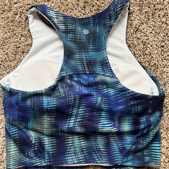Lululemon Invigorate Training Tank Top Shapeshifter Flux Blue Multi - Picture 2 of 3